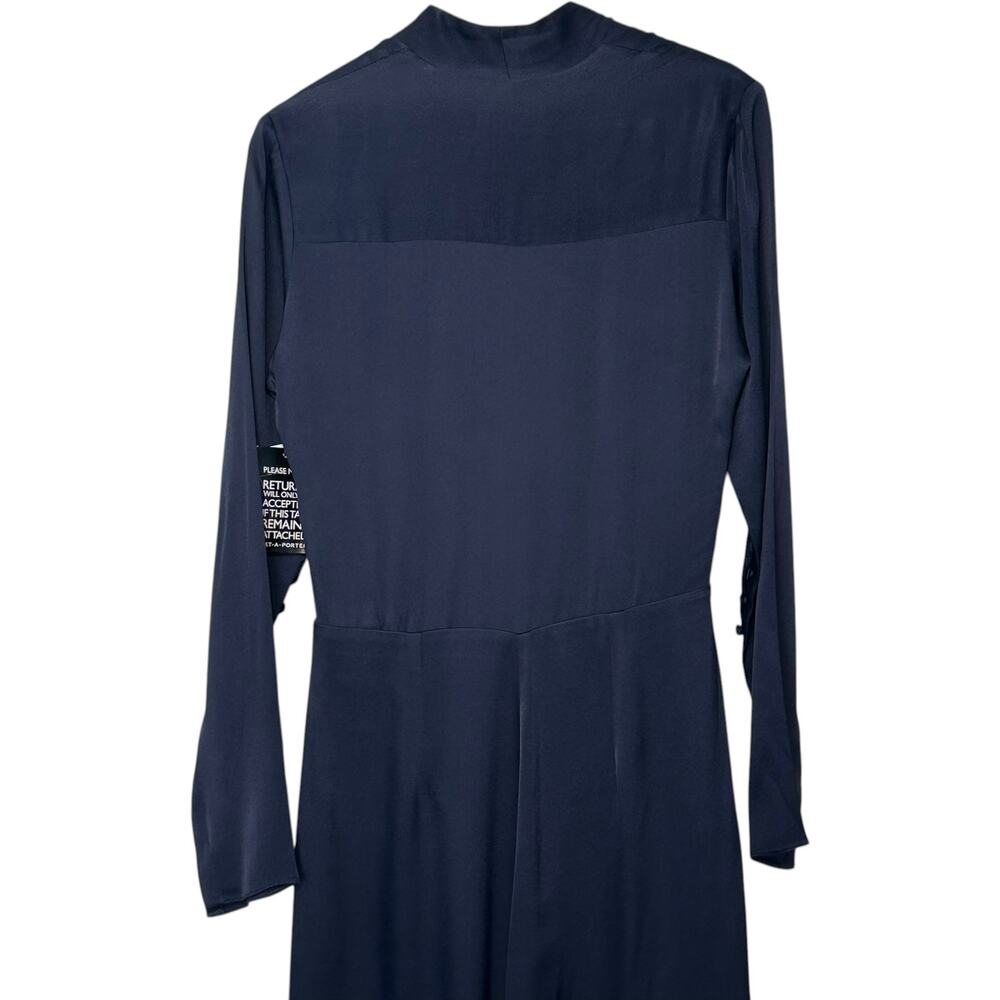 NWT Les Heroines Vanessa Cocchiaro Tina Wrap-Effect Satin Jumpsuit (FR 40 US 8) - Picture 9 of 16